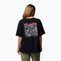 Women's trekking T-shirt Columbia Rolling Bend Graphic Oversized Tee black/mountainview 3