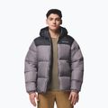 Men's insulated jacket Columbia Puffect II Hooded city grey/black 5