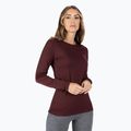 Women's thermal base layer top icebreaker 200 Oasis Crewe espresso