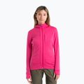 Icebreaker women's trekking jacket Quantum III Zip Hood tempo/electron pink/cb