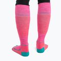 Men's icebreaker Ski+ Medium OTC tempo/flux green/earth ski socks 3