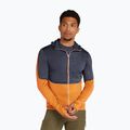 Men's Icebreaker Merino 200 Realfleece Descender Zip Hoodie graphite/ray trekking sweatshirt