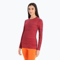 Women's thermal base layer icebreaker 200 Oasis Crewe cherry/flash/aop