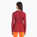 Women's thermal base layer icebreaker 200 Oasis Crewe cherry/flash/aop 3