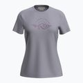 Icebreaker women's Merinor 150 Tech Lite Tee Sunrise Summit grey quartz T-shirt