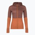 Icebreaker women's trekking sweatshirt Merino 200 Realfleece Descender Zip Hoodie dusty clay
