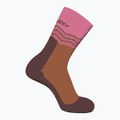 Icebreaker women's trekking socks Merino Hike+ Medium Crew Across the Peaks pop/carob 2