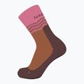Icebreaker women's trekking socks Merino Hike+ Medium Crew Across the Peaks pop/carob 3
