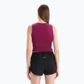 Women's thermal activewear icebreaker Zoneknit Cropped Bra-Tank purple gaze 3
