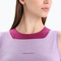 Women's thermal activewear icebreaker Zoneknit Cropped Bra-Tank purple gaze 4