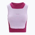 Women's thermal activewear icebreaker Zoneknit Cropped Bra-Tank purple gaze 6