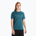 Men's Icebreaker Tech Lite II Cadence Paths trekking shirt green IB0A56N87281