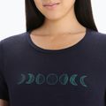 Women's trekking t-shirt icebreaker Tech Lite II Moon Phase navy blue IB0A56NO4011 4