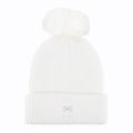 Under Armour women's winter cap Halftime Ribbed Pom white/ghost gray 5