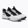 Under Armour Lockdown 6 men's basketball shoes white and grey 3025616-101 4