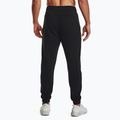 Under Armour Essential Fleece Joggers black/white men's training trousers 3