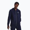 Men's sweatshirt Under Armour Essential Fleece FZ Hood midnight navy/white