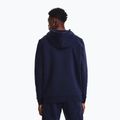 Men's sweatshirt Under Armour Essential Fleece FZ Hood midnight navy/white 3