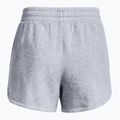 Under Armour Rival Fleece grey women's training shorts 1376257 4