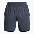 Under Armour Launch Sw 7'' 2N1 grey men's running shorts 1361497-044 3
