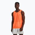Men's Under Armour Streaker Singlet orange running tank top 1361468-866