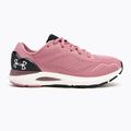 Under Armour Hovr Sonic 6 women's running shoes pink elixir/black/halo gray 2