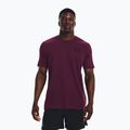 Men's Under Armour Sportstyle Left Chest purple stone/black t-shirt