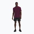 Men's Under Armour Sportstyle Left Chest purple stone/black t-shirt 2