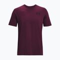 Men's Under Armour Sportstyle Left Chest purple stone/black t-shirt 5