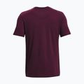 Men's Under Armour Sportstyle Left Chest purple stone/black t-shirt 6