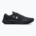 Under Armour Charged Pursuit 3 women's running shoes black/black/metallic silver 8