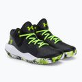 Under Armour GS Jet '21 children's basketball shoes black-green 3024794 4