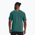 Men's Under Armour Boxed Sportstyle coastal teal/white t-shirt 2