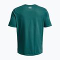 Men's Under Armour Boxed Sportstyle coastal teal/white t-shirt 5
