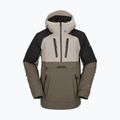 Men's Volcom Brighton Pullover brown/black snowboard jacket G0652315