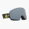 Volcom Odyssey camo/silver chrome/yellow ski goggles