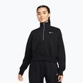 Women's sweatshirt Nike Sportswear Phoenix Fleece 1/2 Zip Cropped black/sail
