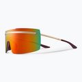 Nike Echo Shield gold/crimson mirror sunglasses
