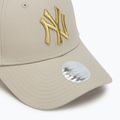 Women's New Era Metallic Logo 9Forty New York Yankees baseball cap light beige 3