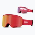 Giro Axis red&black thirds/ember/infrared ski goggles 2