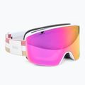 Women's ski goggles Giro Ella white lx stripe/pink/infrared