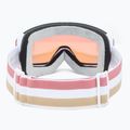 Women's ski goggles Giro Ella white lx stripe/pink/infrared 3