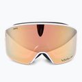 Women's ski goggles Giro Ella white lx stripe/rose gold/infrared 3