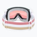 Women's ski goggles Giro Ella white lx stripe/rose gold/infrared 4