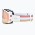 Women's ski goggles Giro Ella white lx stripe/rose gold/infrared 5