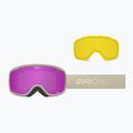 Women's ski goggles Giro Moxie stone stacked/amber pink/yellow 2
