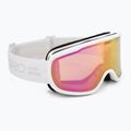 Women's ski goggles Giro Moxie white stacked/amber pink/yellow 2