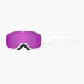 Women's ski goggles Giro Moxie white stacked/amber pink/yellow