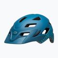 Bell Sidetrack Integrated MIPS children's bike helmet wavy checks matte blue