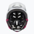 Giro Fixture II Integrated MIPS matte white pearl white ripple fade children's bike helmet 6